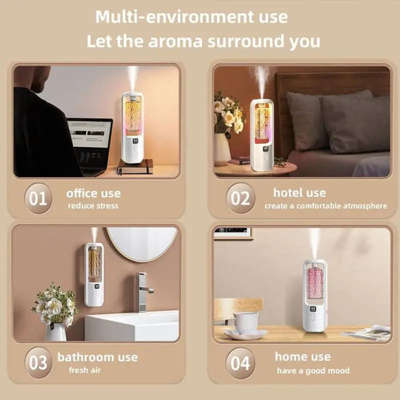Wall Mounted Aroma Diffuser - 50ml Essential Oil Fragrance Purifier